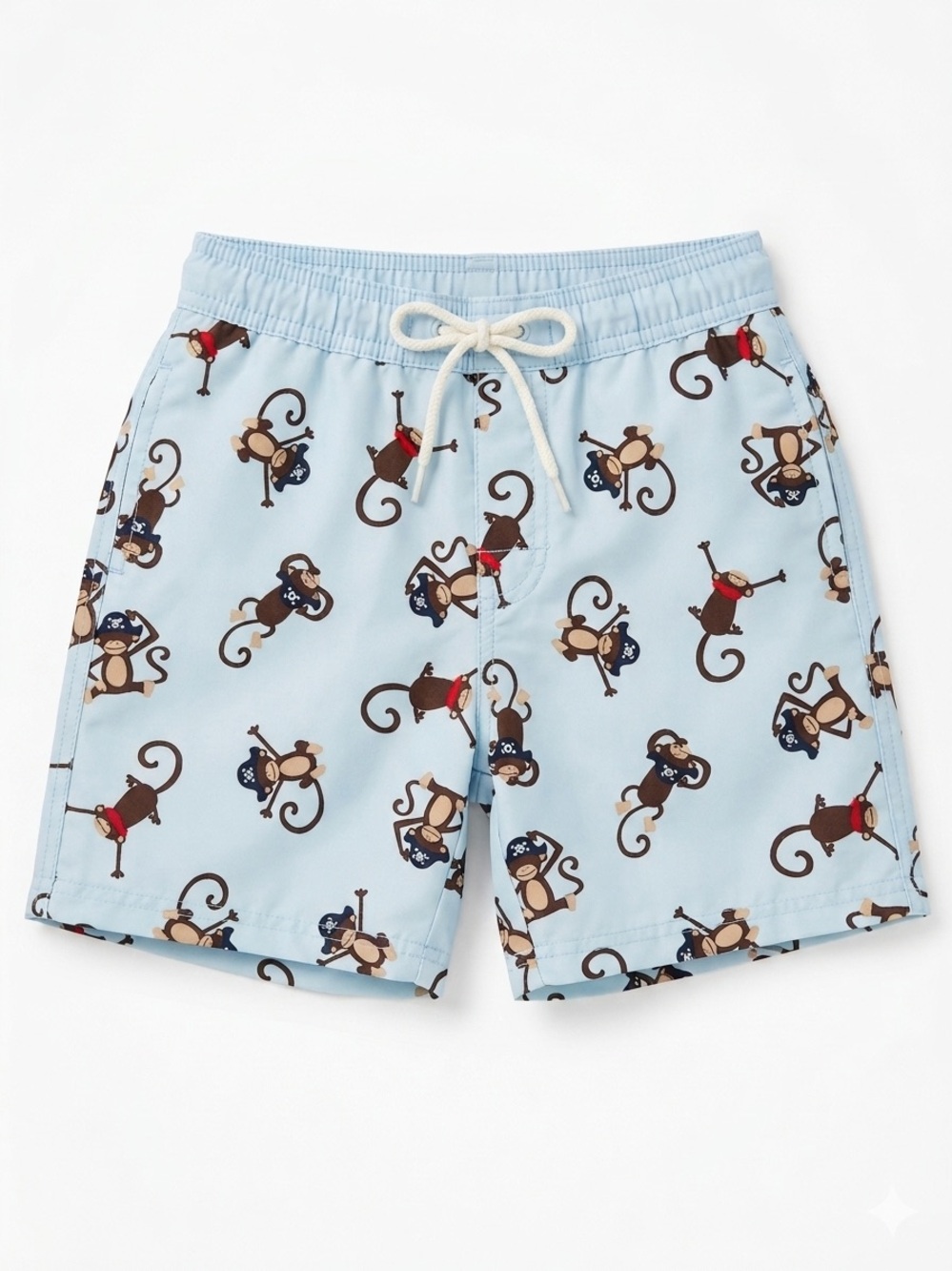 Gymboree “Monkeying Around” Light Blue Toddler Swim Shorts Size 2T